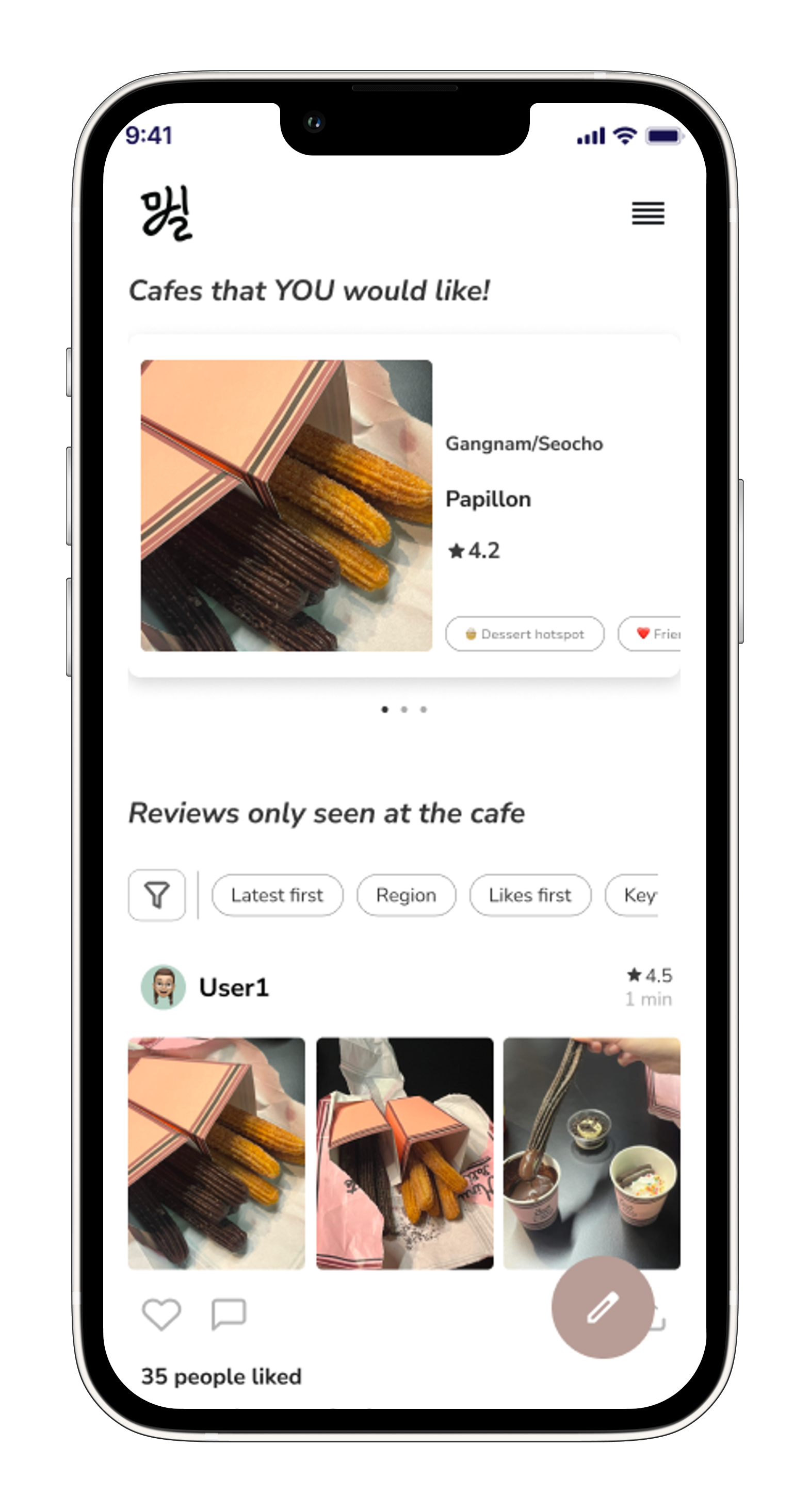 Website for Café Recommendation